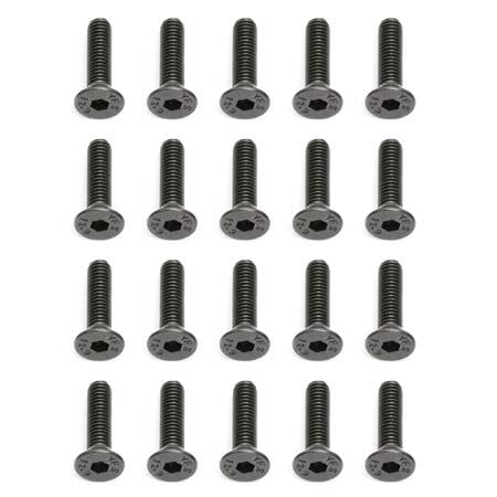 Team Associated 25203 Flat Head Hex Screw M3x12mm (20)