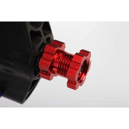 Traxxas 5353R Red Aluminum Splined Wheel Hex Hubs(4) 17mm: Revo E-Revo T-Maxx