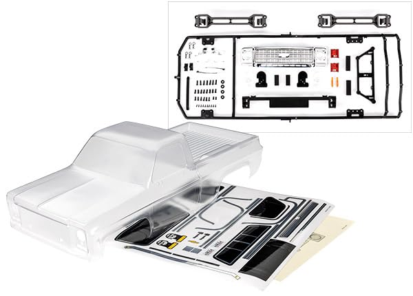 Traxxas 9212-FINAL 1979 Chevrolet K10 Truck Clear Body w/ Decals TRX-4 (Copy)