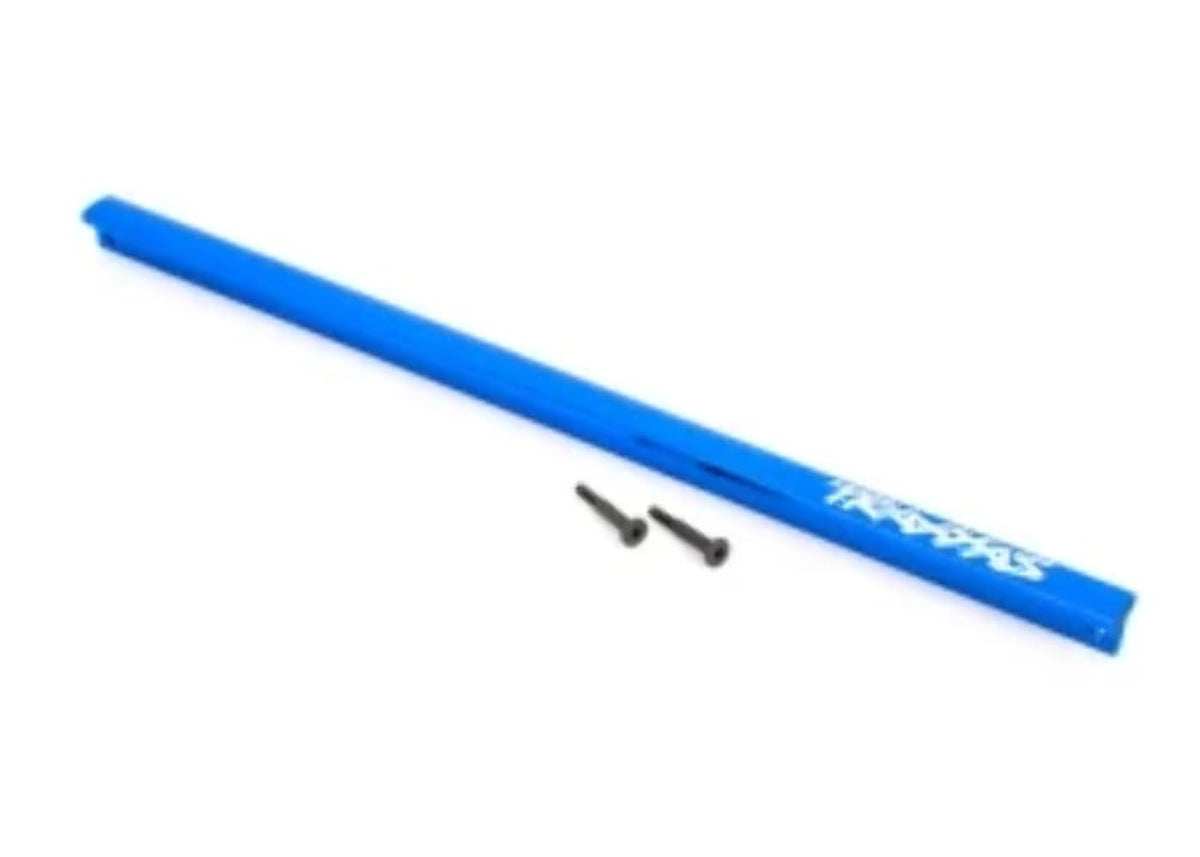 Traxxas 9523X Chassis Brace (T-Bar), 6061-T6 Aluminum (Blue-Anodized)/ 3x16 SS (2)