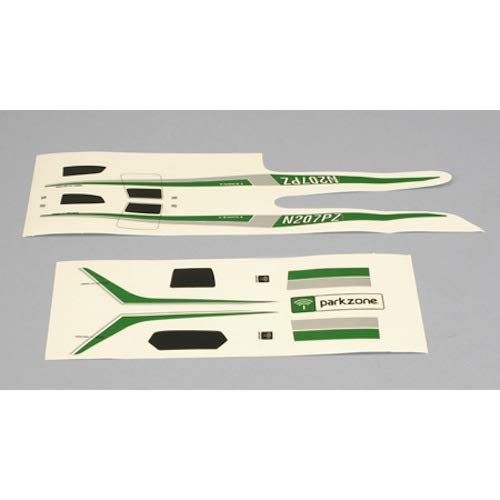 ParkZone PKZ3009 Decal/Sticker Set, Green/Silver: Cessna 210 Centurion