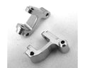 Hot Racing MCT1908 Blue Aluminum Front C-hubs (Silver)(2) - Losi 1/36 Micro-t
