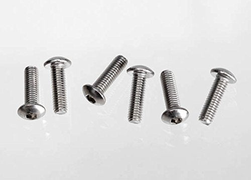 Traxxas 2577X Screws, 3x10 Button-Head Machine Hex) (Stainless Steel) (6)