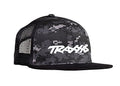 Traxxas 1184-CAMO Traxxas Logo Hat, Flat Bill Black Camo