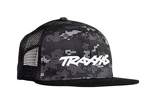 Traxxas 1184-CAMO Traxxas Logo Hat, Flat Bill Black Camo