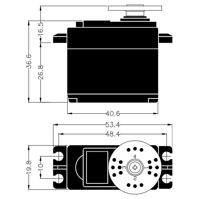 Hi-Tec Standard Servo, Analog, Genuine Japanese Product
