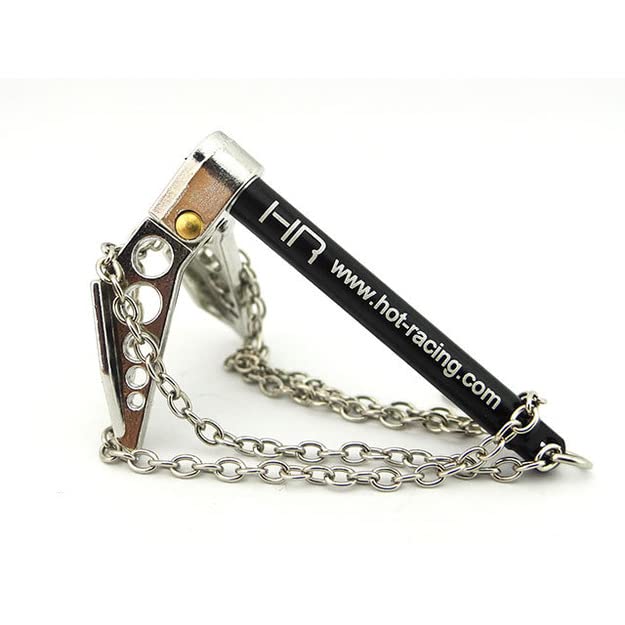 Hot Racing ACC838F08 1/10 Scale Portable Fold Up Winch Anchor Silver/black