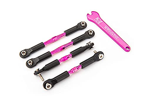 Traxxas 3741P Turnbuckles, Aluminum (Pink-Anodized)
