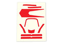 Traxxas 7980 Decals, High Visibility, Red