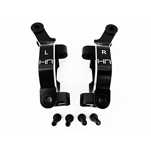 Hot Racing DBL1901 Alum Spindle Carrier Caster Blck Set Desert Bgy
