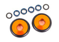 Traxxas 9461A Wheels, Wheelie Bar, 6061-T6 Aluminum (Orange-Anodized) (2)