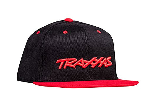 Traxxas 1183-BLR Snap Hat/Cap Flat Bill: Black/Red