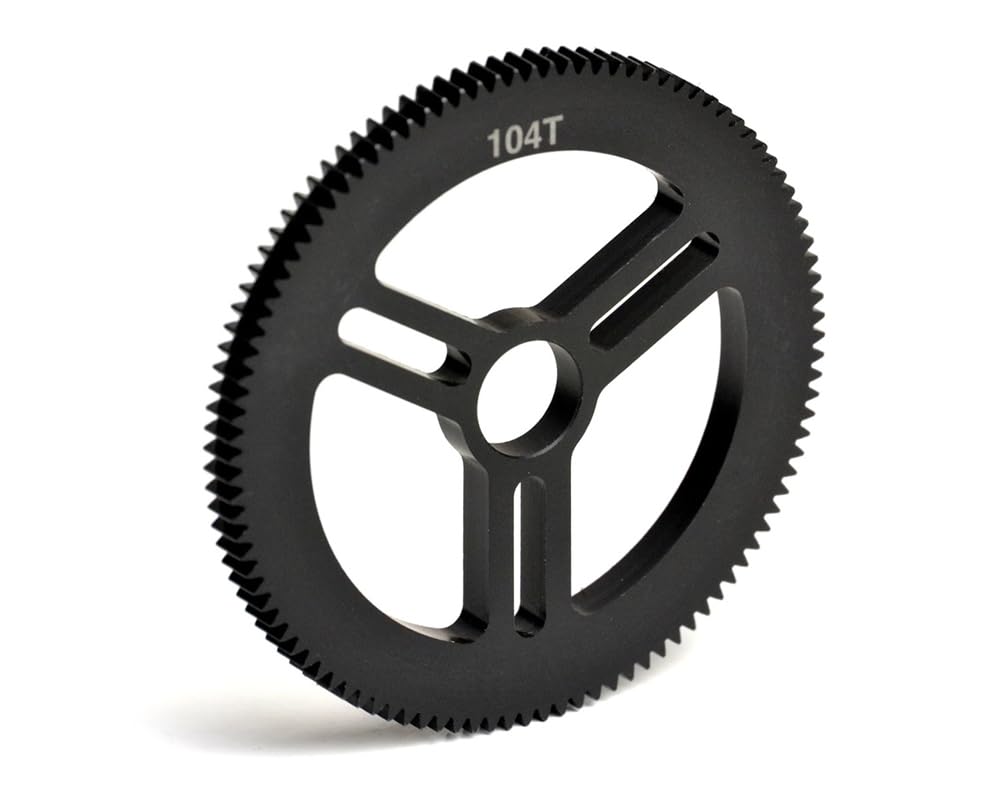 Exotek Racing 2077 Flite Spur Gear, 48 Pitch 104 Tooth, Machined Delrin, for EXO Spur Gear Hubs