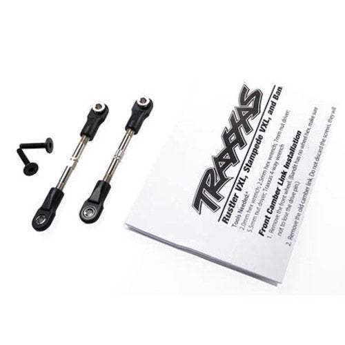 Traxxas 2444 Front Camber Link Turnbuckles (2) 47mm: Stampede Rustler VXL