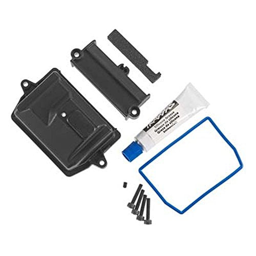 Traxxas 7724 Sealed Receiver Box +Gasket/Silcone/Foam Pad/Bracket: 1/5 X-Maxx