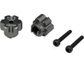 Hot Racing TTDR10W18 Aluminum Wide Wheel Hub +2mm T3-01
