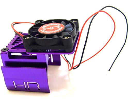 Hot Racing MH550T07 Clip-on Motor Heat Sink W/ Fan And Adjustable Mount (Purple)