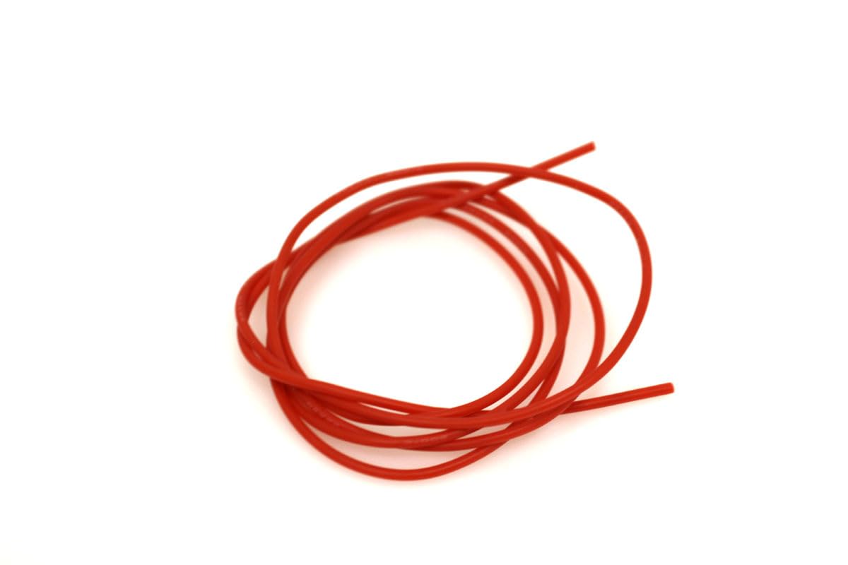 Racers Edge 1225 22 Gauge Silicone Wire, 3' Red