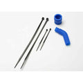 Traxxas 5245 Blue Molded Tuned Pipe Coupler & Exhaust Deflector: Revo & Jato