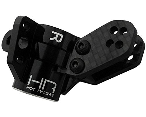Hot Racing AON22M01 Aluminum Rear Axle Carriers HD Bearings Black