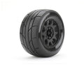Jetko Tires 1804CBMSGBB1 1/8 MT 3.8 Super Sonic Tires Mounted on Black Claw Rims,