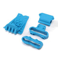 Arrma ARA320787 Lower Skid And Bumper Mount Set - Blue
