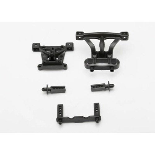 Traxxas 7015 Front and Rear Body Mounts: 1/16 E-Revo VXL & 1/16 Slash