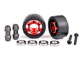 Traxxas 7775R Wheels, Wheelie Bar, 6061-T6 Aluminum (Red-Anodized) (2)