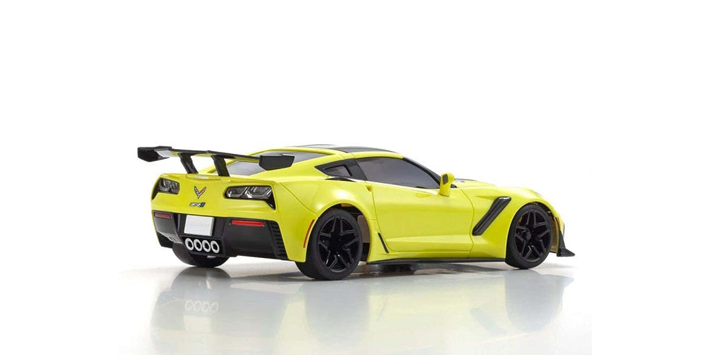Kyosho 32334Y Mini-Z RWD Chevrolet Corvette ZR1, Corvette Racing Yellow, w/ LED