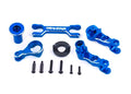 Traxxas 7746-BLUE X-Maxx Aluminum Steering Bellcranks Blue Draglink