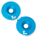 1UP Racing 820221 7075 LowPro Wing Washers, M3, Bright Blue Shine, 2pcs