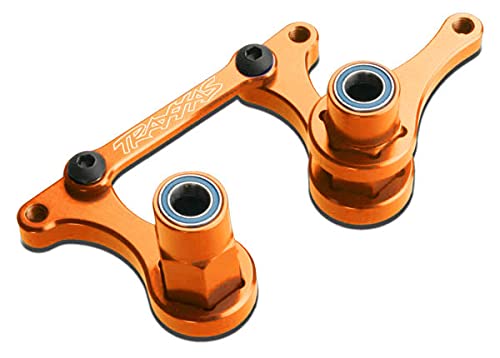 Traxxas 3743T Steering Bellcranks, Drag Link (Orange-Anodized 6061-T6 Alum)
