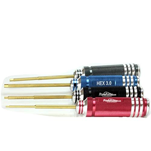 Power Hobby PH1003 Power Hobby Magnetic Hex Driver Wrench Set, Metric (4pcs)