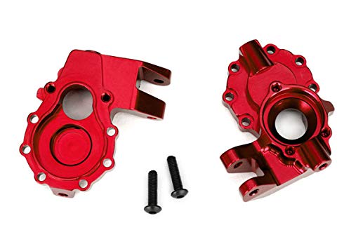 Traxxas 8252R Portal Housings, Inner FR 6061-T6 Alum Red-Anodized (2)