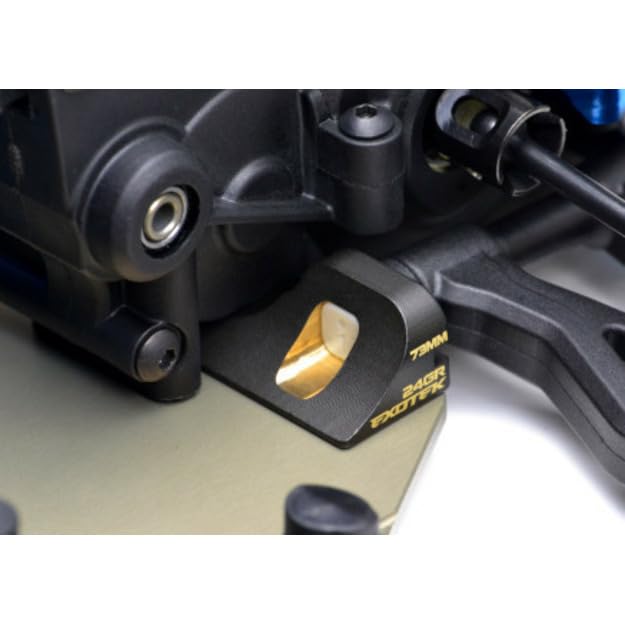 Exotek Racing 2163 B6.4, B6.3 C Block Brass Weight, Black 25gr