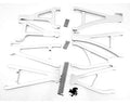 Hot Racing RVO5467M08 Aluminum Complete Arm Set (8)(Silver) - Tra Summit Revo E-revo