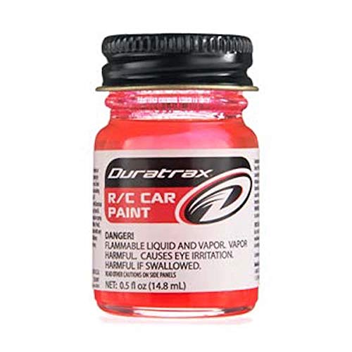 DuraTrax PC77 Polycarb Fluorescent Red .5 oz Bottle/Jar