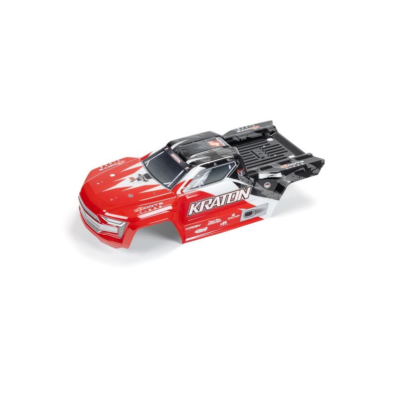 Arrma ARA402358 Kraton 4x4 BLX Painted Decaled Trimmed Body (Red/Black)