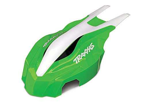 Traxxas 7914 Front Canopy, Green/White: Aton