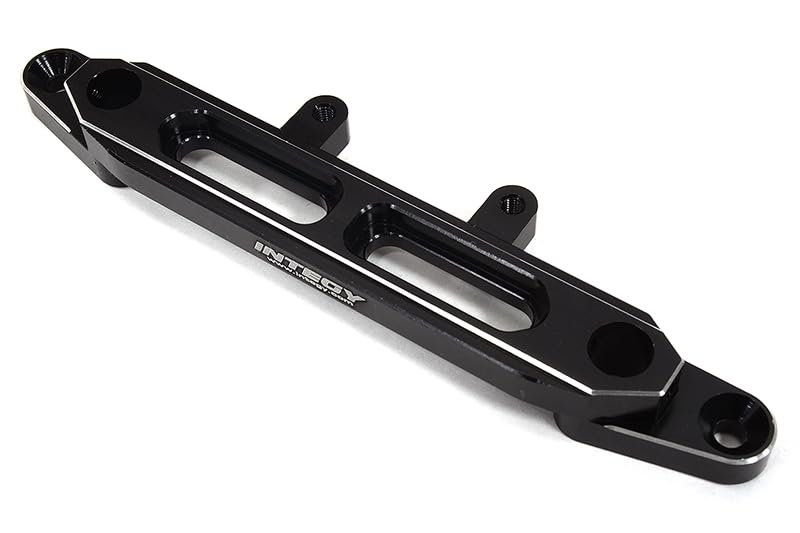 Integy C32549BLACK Billet Machined Front Upper Chassis Brace for Axial SCX6