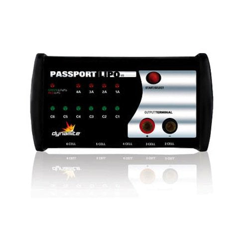 Dynamite DYN4065 Passport LiPo Battery Charger 6S Max Output 12-Volt Input