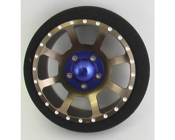 Hot Racing SW49EY14 Gunmetal 8-Y BBS 6061 Steering Wheel NB4