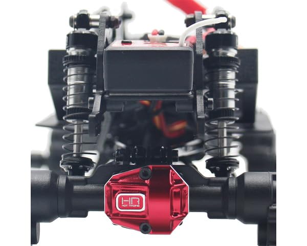 Hot Racing RACM12C02 Red Aluminum Diff Cover Ascent 18