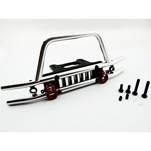 Hot Racing SCX03EMA01 Tubular Front Bumper w/ Winch and Light Mount