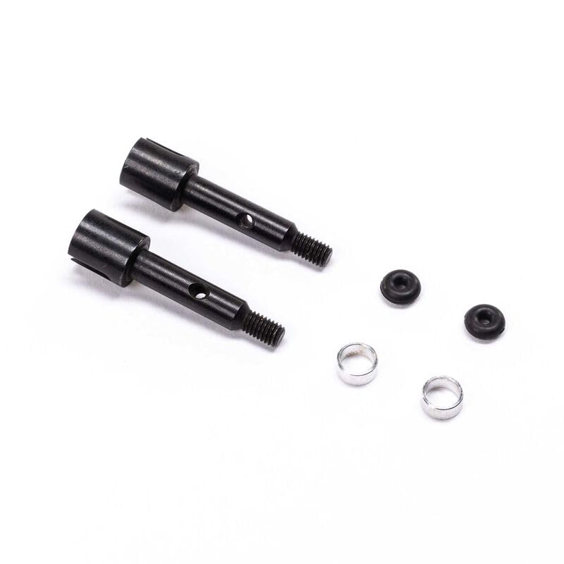 Losi LOS212032 Rear Axles & Bearing Spacers: Mini Drag Car