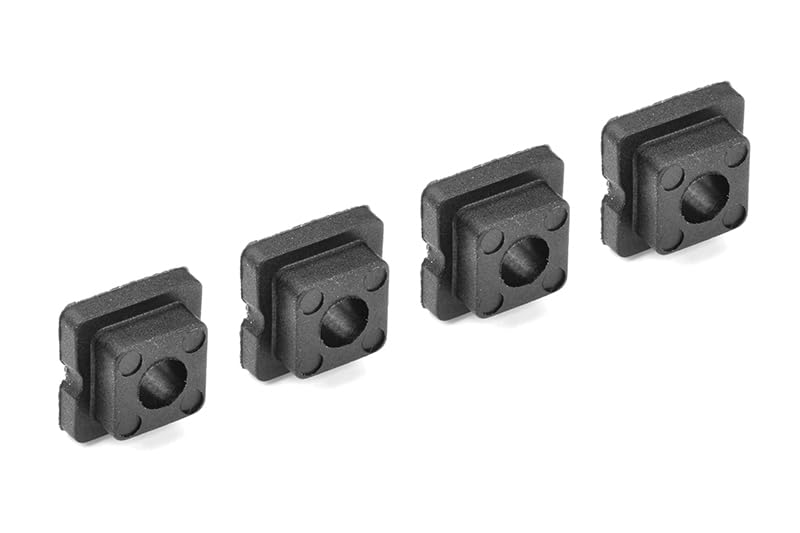 Corally 00180-736 Bushings Set - For 4mm Shock Tower - Through hole - 0 Deg -