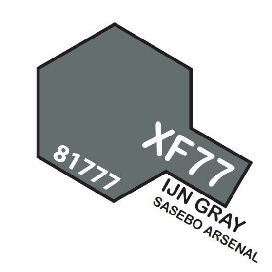 Tamiya 81777 Acrylic Paint Mini XF-77 IJN Gray, 10ml Bottle