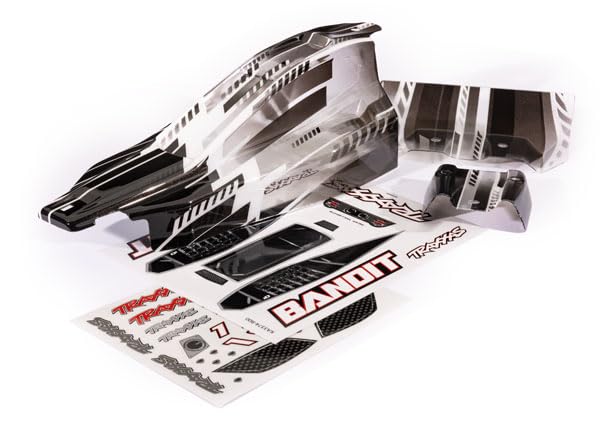 Traxxas 2450L Body, Bandit, ProGraphix/ Wing (Graphics Printed, Requires Paint)