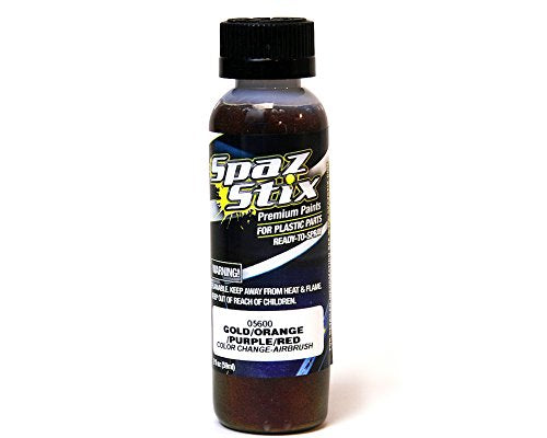 Spaz Stix SZX05600 Color Changing Paint Gold/ Orange/ Purple/ Red 2oz