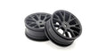 Kyosho FAH701BK Wheel, for FZ02 Muscle Car, Black, 2pcs